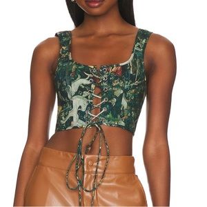 NWT Selkie The Unicorn Defends Himself Corset Top